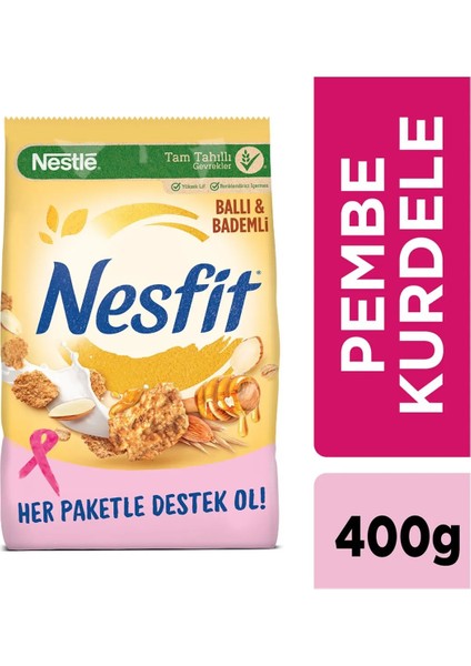 Nesfit Ballı Bademli Mısır Gevreği 400 gr