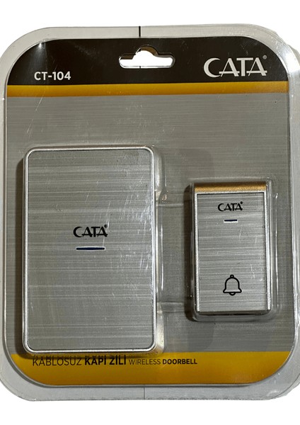 CT-104 Kablosuz Kapı Zili (Gri)