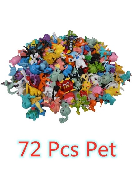 72 Style Pokemon Figure Toys Anime Pikachu Action Figure Model Ornamental Decoration Collect Toys For Children's Christmas Gift Random (Yurt Dışından)