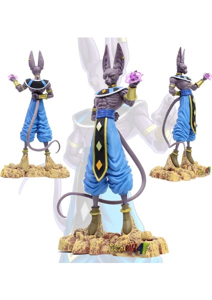 Miotlsy Anime Figure, Gragon Ball Beerus Action Toy Anime Character Action Model Statue Decoration Accessories Children Adult Collector Toy Animated Character Model 29CM (Yurt Dışından) modelleri