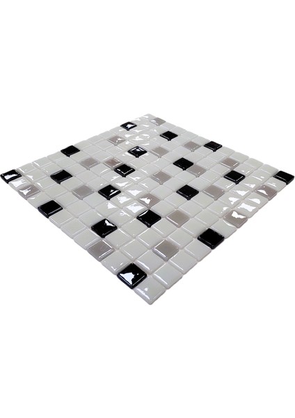 Mutfak Tezgah Arası ve Tüm Yaşam Alanları İçin Cam Mozaik. Taş Ölçüleri: 25X25X5 Mm. File Ölçüsü: 31.5X31.5 cm. ( 1 Koli = 10 File = 1 m2 Fiyatıdır ) indirimleri