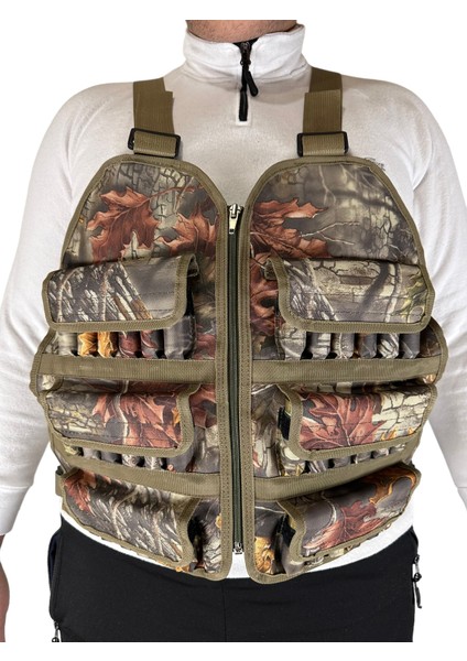 Ayarlı Kolonlu Avcı Yeleği -36 Fişek Kapasiteli