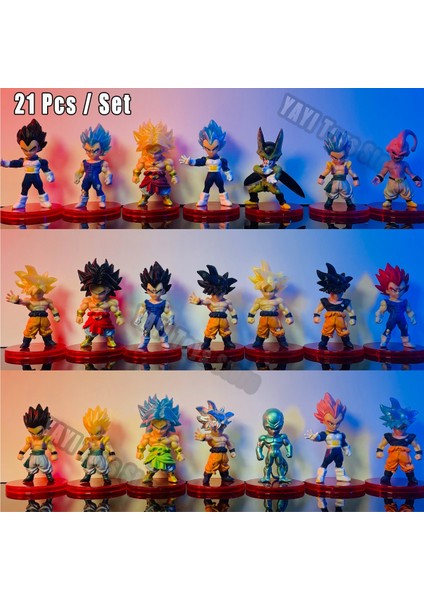 Dragon Ball Z Süper Saiyan Son Goku Anime Figürü Son Gohan Vegeta Broly Piccolo Majin Buu Seti Aksiyon Heykelcik Modeli Hediyeler Oyuncak (Yurt Dışından)