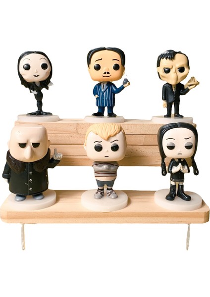 6pcs/set The Addams Family Wednesday Addams Cute Pvc Action Figure Toys 8cm (Yurt Dışından)