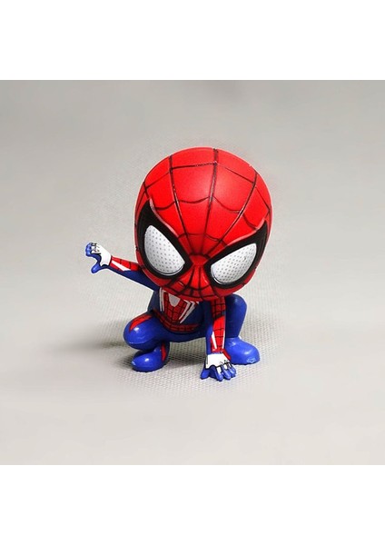Marvel Avengers Spider Man Cute Action Figure Posture Anime Decoration Collection Figurine Toy Model Ornaments Children Gift (Yurt Dışından) modelleri