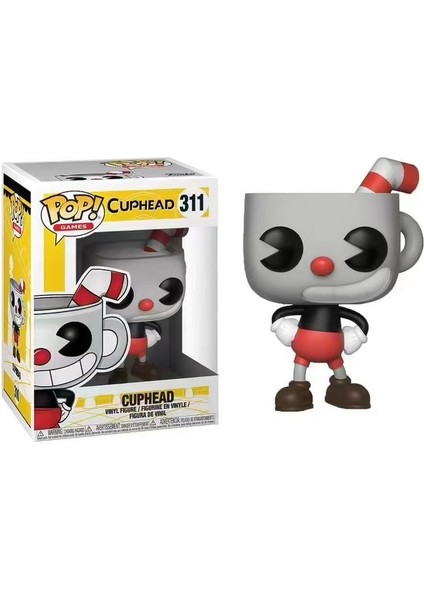 Yeni Pop Caphead Anime Oyunu Bebek Oyuncak Bayan Kadeh Mugman Caphead Dekorasyon Yetişkin ve Çocuk Doğum Günü Oyuncak Hediye Bebek (Yurt Dışından)