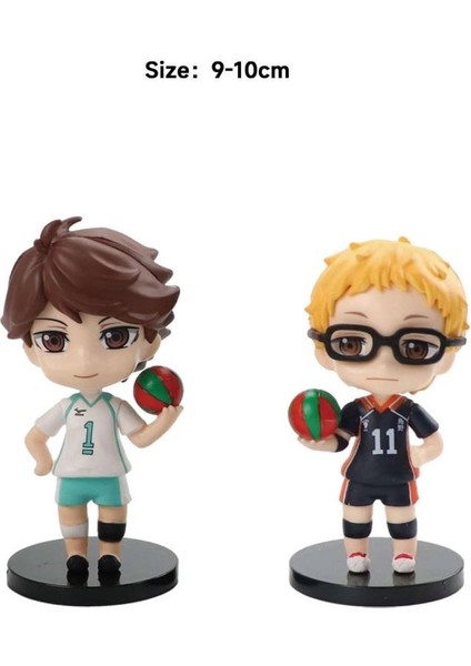 8 Adet Haikyuu!! Aksiyon S Versiyonu Şekilli Kalıp Oikawa Tooru Kenma Kozume Anime Figürü Bebek Modeli Oyuncak Süsler Hediye Çizgi Film Bebeği (Yurt Dışından)