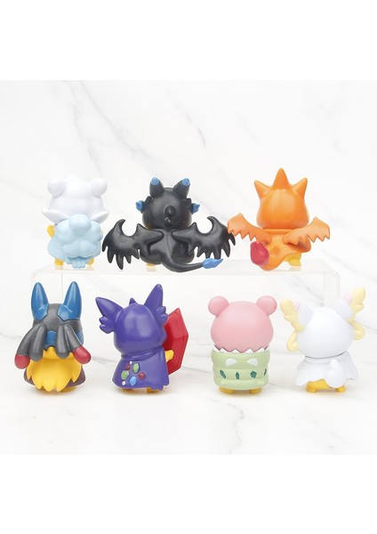 7pcs/set Pokemon Pikachu As Charizard Slowbro Lucario Slowbro Figure Toys 7cm (Yurt Dışından)