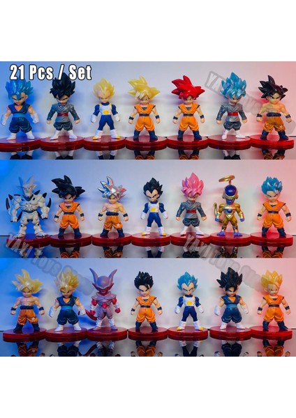 Dragon Ball Z Süper Saiyan Son Goku Anime Figürü Son Gohan Vegeta Broly Piccolo Majin Buu Seti Aksiyon Heykelcik Modeli Hediyeler Oyuncak (Yurt Dışından)