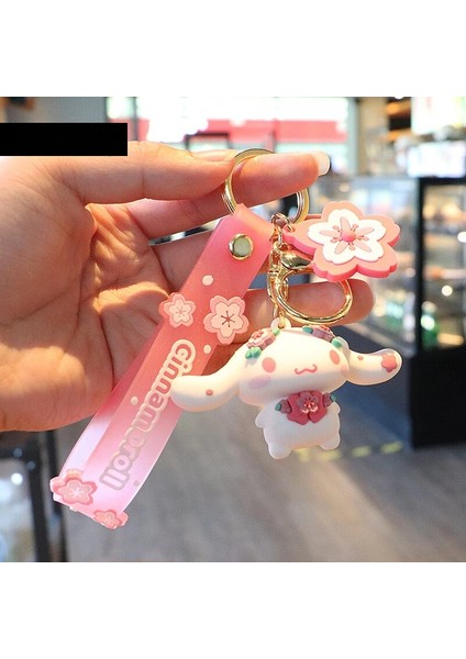 Sanrio Karikatür Sakura Kuromi Hello Kitty Kolye Anahtarlık Anahtarlık Anime Aksiyon Figürleri Koleksiyon Model Oyuncaklar Çocuklar Takı Hediyeler (Yurt Dışından)