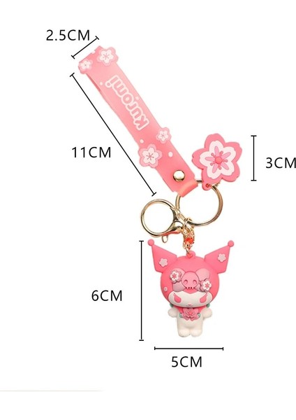 Sanrio Karikatür Sakura Kuromi Hello Kitty Kolye Anahtarlık Anahtarlık Anime Aksiyon Figürleri Koleksiyon Model Oyuncaklar Çocuklar Takı Hediyeler (Yurt Dışından) indirimleri