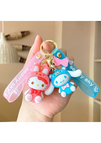 Sanrio Karikatür Hayvanlar Hello Kitty Kuromi Kolye Anahtarlık Anahtarlık Anime Aksiyon Figürleri Koleksiyon Model Oyuncaklar Takı Hediyeler (Yurt Dışından) modelleri