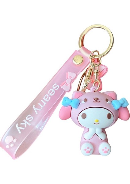 Sanrio Karikatür Hayvanlar Hello Kitty Kuromi Kolye Anahtarlık Anahtarlık Anime Aksiyon Figürleri Koleksiyon Model Oyuncaklar Takı Hediyeler (Yurt Dışından) indirimleri