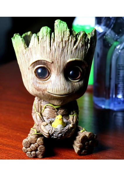 Guardians Of The Galaxy Groot Cute Tree Flowerpot Pen Pot Figure Model Toys Christmas Gifts For Kids Office Decoration (Yurt Dışından)