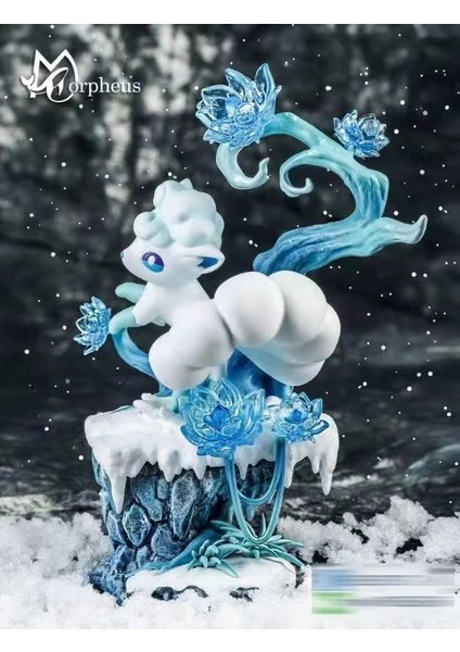 Pokemon Anime Figürleri Alolan Vulpix Pvc Heykelcik Aksiyon Figürü Heykeli Koleksiyon Model Dekorasyon Süs Oyuncaklar Noel Hediyesi (Yurt Dışından)