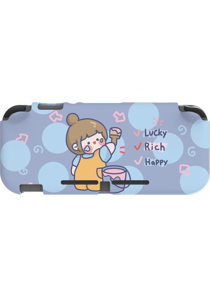 Nintendo Switch Lite ile Uyumlu Kılıf Için Silikon Koruyucu Kauçuk Kapak Şok Emme Anti Çizilmez Kaymaz Kılıf (Yurt Dışından)