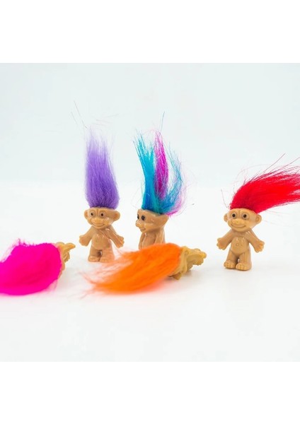 5pcs/lot Funny Trolls Dolls Anime Action Figure Colorful Hair Family Members Models Kids Toys For Children Gift Nostalgic Adult (Yurt Dışından) fiyatları