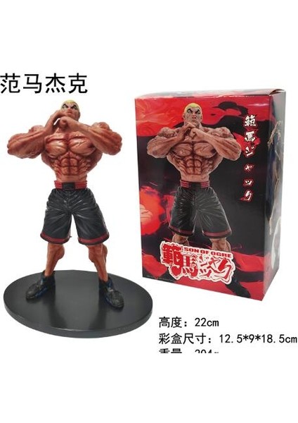 Baki The Grappler Hanma Baki Hanma Yujirō Hanayama Kaoru Jack Hanma Action Figure Model Collection Toys 22CM (Yurt Dışından)