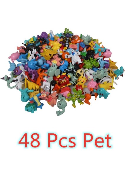 48 Style Pokemon Figure Toys Anime Pikachu Action Figure Model Ornamental Decoration Collect Toys For Children's Christmas Gift Random (Yurt Dışından)