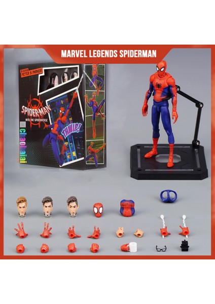 New ml Legends Spiderman Figure Spider-Man Into The Spider-Verse Sv Peter B. Parker Sentinel Miles Action Figures Model Toys (Yurt Dışından)