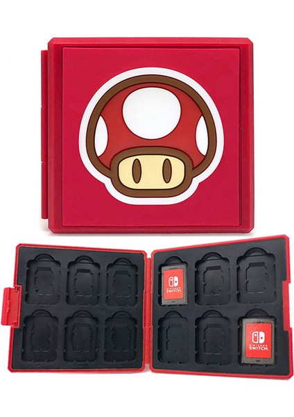 Switch Oyunları ve Mikro Sd Kartlar Için Switch Oyun Kılıfı 12 Yuvalı Yumuşak Kauçuk Astar 3D Desenli Sert Kabuk Switch Ga'yı Saklamak Için Ince ve Taşınabilir Bo (Yurt Dışından)