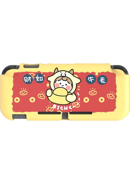 Nintendo Switch Lite ile Uyumlu Kılıf Için Silikon Koruyucu Kauçuk Kapak Şok Emme Anti Çizilmez Kaymaz Kılıf (Yurt Dışından)