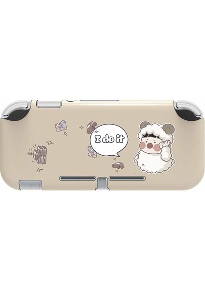 Nintendo Switch Lite ile Uyumlu Kılıf Için Silikon Koruyucu Kauçuk Kapak Şok Emme Anti Çizilmez Kaymaz Kılıf Tesadüfi Ekran Koruyucu (Yurt Dışından)