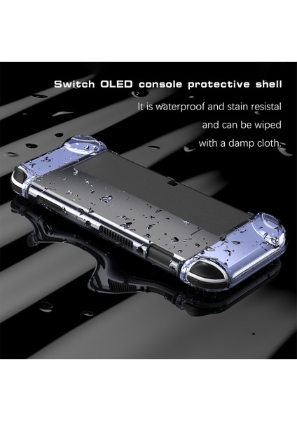 Nintendo Anahtarı Için Koruyucu Kılıf OLED Modeli 2021 Takılabilir Kılıf Kapak Için Flip Kabuk ile Anahtar OLED Kristal Kılıf Aksesuarları (Yurt Dışından)