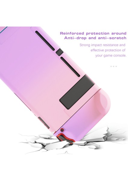 Nintendo Switch Için Koruyucu Kılıf Kapak Sert Kabuk Kılıf Nintendo Switch Konsolu ve Joy Con Denetleyicileri Için 2 Thumbsticks ve Temperli Cam ile El Tutma Yeri (Yurt Dışından) fırsatları