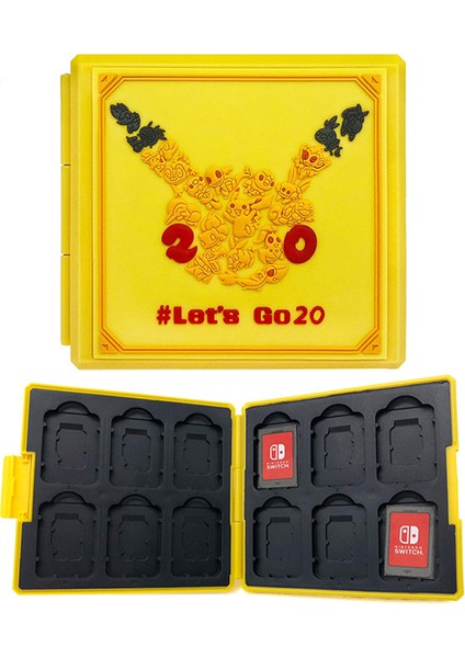 Switch Oyunları ve Mikro Sd Kartlar Için Switch Oyun Kılıfı 12 Yuvalı Yumuşak Kauçuk Astar 3D Desenli Sert Kabuk Switch Ga'yı Saklamak Için Ince ve Taşınabilir Bo (Yurt Dışından)