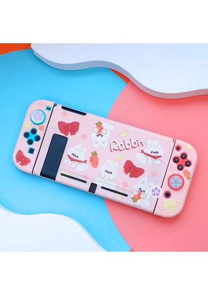 Nintendo Switch Için Takılabilir Koruyucu Kılıf Ns Konsolu ve Joy Con Kontrolörleri Için Sevimli Yumuşak Tpu Ince Kılıf Kapağı (Yurt Dışından)