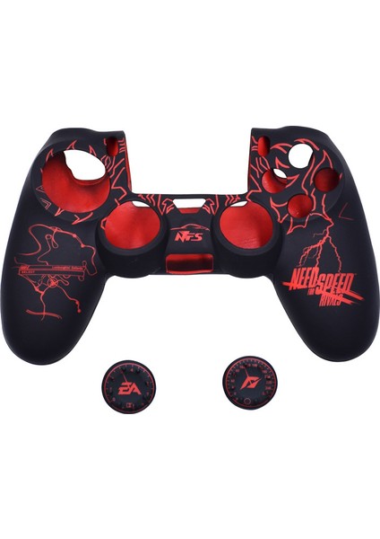 Ps4 Denetleyici Kaplamaları Silikon Denetleyici Kapağı Cilt Koruyucu Uyumlu Ps4 Slim Ps4 Pro Denetleyici Başparmak Kapağı Kavrama 2 (Yurt Dışından)