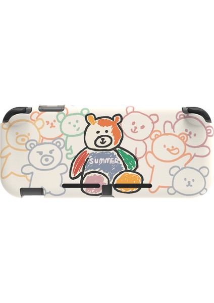 Nintendo Switch Lite ile Uyumlu Kılıf Için Silikon Koruyucu Kauçuk Kapak Şok Emme Anti Çizilmez Kaymaz Kılıf (Yurt Dışından)