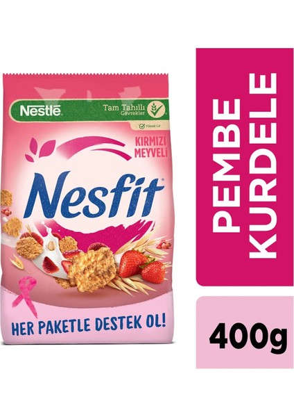 Nesfit Kırmızı Meyveli Kahvaltılık Gevrek 400 gr