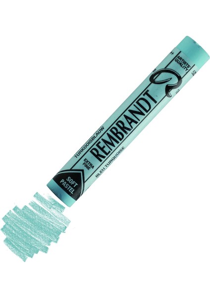 Soft Pastel Boya Tekli Yedek Renk 522 8 Turquoise Blue