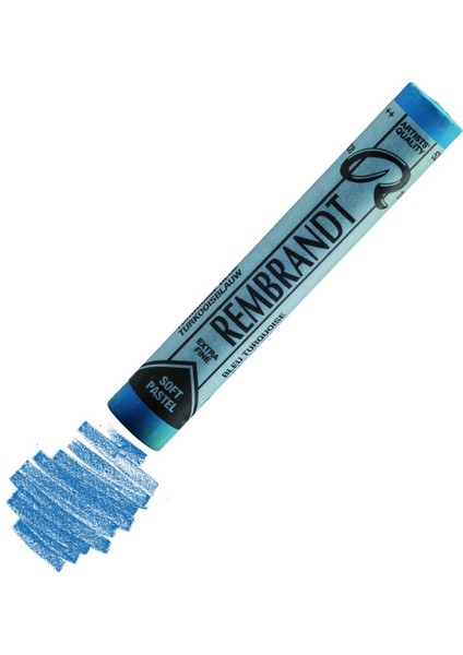 Soft Pastel Boya Tekli Yedek Renk 522 3 Turquoise Blue