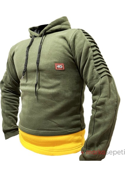 Şardonlu Kompakt Dar Kalıp Erkek Penye Sweatshirt Slim Fit modelleri