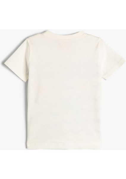 Kısa Kollu Tişört Marin Temalı Baskılı Bisiklet Yaka fiyatları