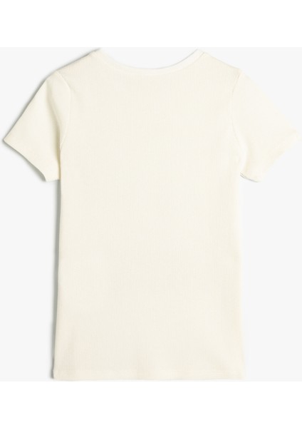 Crop Tişört Anime Baskılı Kısa Kollu Pamuklu fiyatları