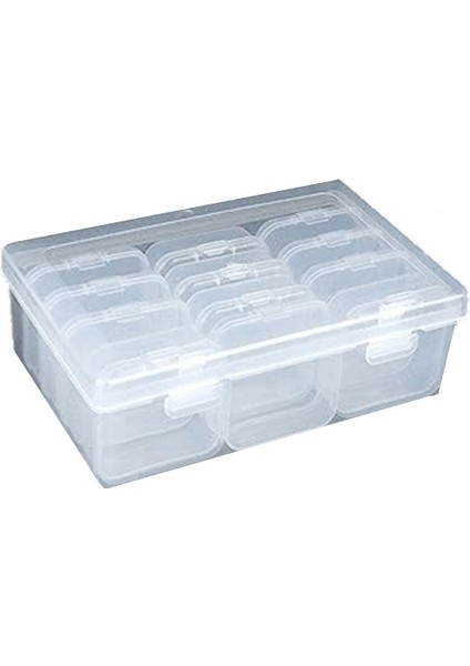 Paket Boncuk Organizatörler Kutusu Şeffaf Mini Plastik Boncuk Saklama Kapları Şeffaf Kapaklı Saklama Kutusu (Yurt Dışından)