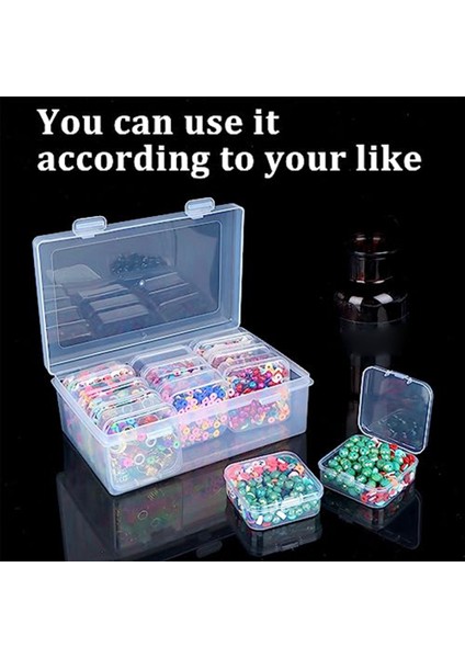 Paket Boncuk Organizatörler Kutusu Şeffaf Mini Plastik Boncuk Saklama Kapları Şeffaf Kapaklı Saklama Kutusu (Yurt Dışından) fırsatları