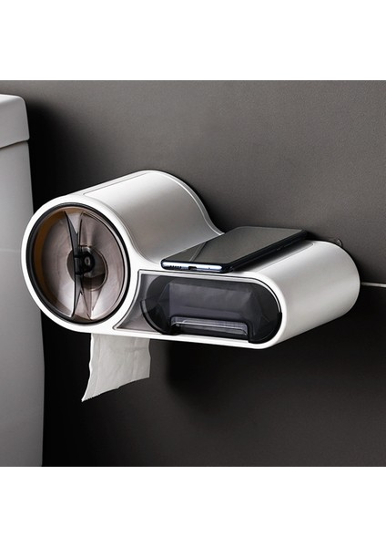 Duvara Monte Banyo Tuvalet Kağıdı Tutucu Kağıt Mendil Plastik Tuvalet Dispenseri Rulo Kağıt Saklama Kutusu Ücretsiz Delme (Yurt Dışından) modelleri