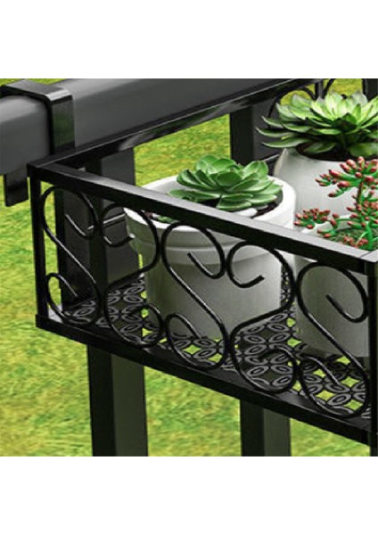 Asılı Çiçek Saksısı Pot Balkon Korkuluğu Tutucu Korkuluk Asılı Çiçek Standı Metal Yetiştiricilerinin Balkon Çiçek Kafes (Yurt Dışından)