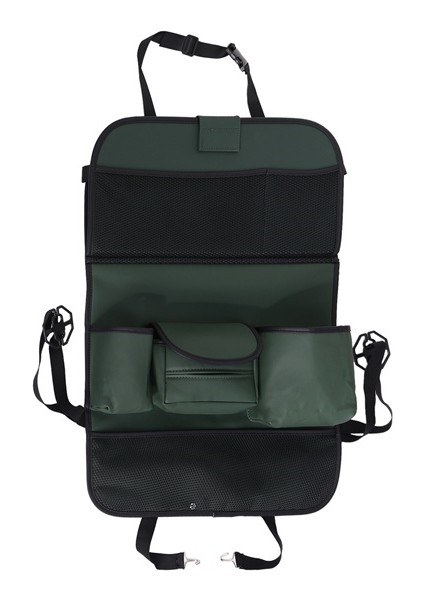 Araba Arka Organizatör Geri Katlanır Organizatör Çantası Saklama Kutusu Depolama Malzemeleri Araba Malzemeleri, Yeşil (Yurt Dışından)