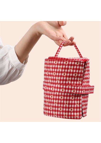 Küçük Iplik Saklama Çantası Taşınabilir Örme Yün Çantalar Katlanabilir Cerchet Kanca Çanta Dikiş Araçları Aksesuarları Hediye Gri (Yurt Dışından) fiyatları