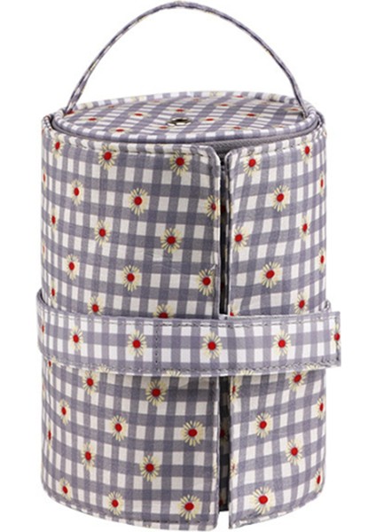 Küçük Iplik Saklama Çantası Taşınabilir Örme Yün Çantalar Katlanabilir Cerchet Kanca Çanta Dikiş Araçları Aksesuarları Hediye Gri (Yurt Dışından) modelleri