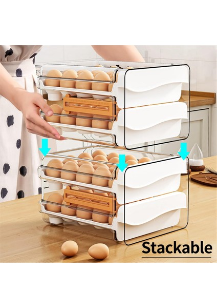 Buzdolabı Için Yumurta Kabı 40 Adet, Buzdolabı Için Kapasiteli Yumurta Düzenleyici, Buzdolabı Için Şeffaf Yumurtalık (Yurt Dışından) indirimleri