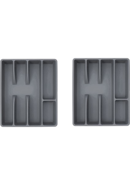 2x Mutfak Çekmecesi Organizatör Gümüş Tutucu Gereçler Organizatör Çatal Bıçak Takımı Organizatör Tepsi Plastik Sofra Takımı Organizatörler (Yurt Dışından)