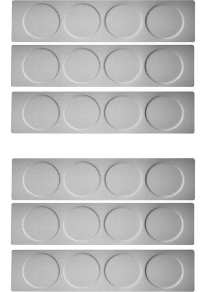 6x Manyetik Baharat Kavanozları Raf Paslanmaz Çelik Baharat Kavanozları Duvar Plaka Tabanı Manyetik Baharat Tenekeleri Için Duvara Monte Taban (Yurt Dışından)