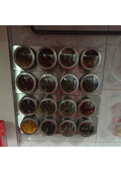 6x Manyetik Baharat Kavanozları Raf Paslanmaz Çelik Baharat Kavanozları Duvar Plaka Tabanı Manyetik Baharat Tenekeleri Için Duvara Monte Taban (Yurt Dışından) indirimleri